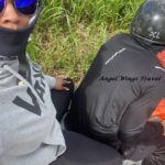 Client on motorbike Puerto Rico